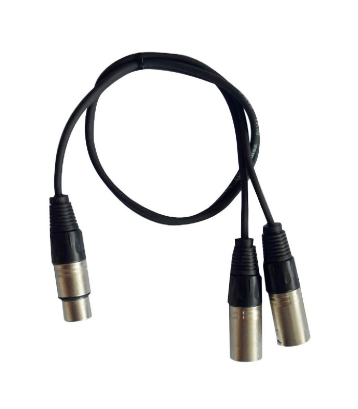 CABLE 1 XLR HEMBRA A 2 XLR MACHO 0.60m HILEC