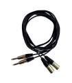 CABLE 2 JACK ST 6.3 A 2 XLR MACHO 1.50m HILEC