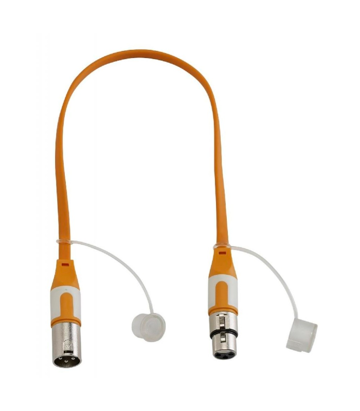 CABLE PLANO 1 XLR MACHO A 1 XLR HEMBRA 1m HILEC