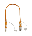 CABLE PLANO 1 JACK 6.3 ST A 1 XLR MACHO 1m HILEC