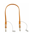 CABLE PLANO 1 JACK 6.3 MONO A 1 JACK 6.3 MONO 1m HILEC