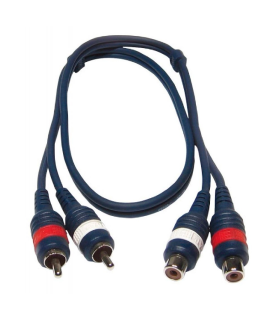 CABLE 2 RCA MACHO A 2 RCA HEMBRA 3m HILEC