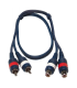CABLE 2 RCA MACHO A 2 RCA HEMBRA 6m HILEC