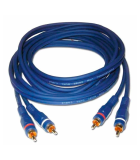 CABLE 2 RCA MACHO A 2 RCA MACHO 3m AZUL HILEC
