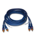 CABLE 2 RCA MACHO A 2 RCA MACHO 3m + TIERRA AZUL HILEC
