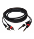 CABLE 2 RCA MACHO A 2 JACK 6.3 MONO 1.5m HILEC