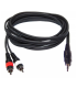 CABLE 1 MINI JACK 3.5 ST A 2 RCA MACHO 1.5m HILEC