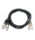 CABLE 2 RCA MACHO A 2 XLR HEMBRA 1.5m HILEC
