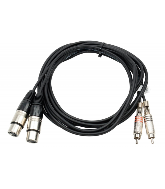 CABLE 2 RCA MACHO A 2 XLR HEMBRA 1.5m HILEC