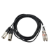 CABLE 2 RCA MACHO A 2 XLR MACHO 3m HILEC