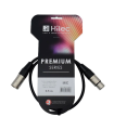 CABLE XLR MACHO A XLR HEMBRA 0.5m PREMIUM HILEC
