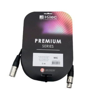 CABLE XLR MACHO A XLR HEMBRA 3m PREMIUM HILEC
