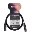 CABLE DMX XLR MACHO A XLR HEMBRA 1m PREMIUM 120 Ohm HILEC