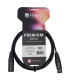CABLE DMX XLR MACHO A XLR HEMBRA 2m PREMIUM 120 Ohm HILEC