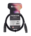 CABLE DMX XLR MACHO A XLR HEMBRA 2m PREMIUM 120 Ohm HILEC
