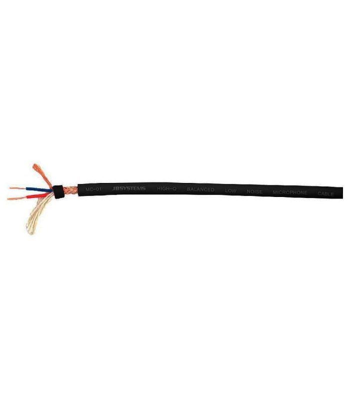 MC-01 BOBINA CABLE MICRÓFONO NEGRO 100m JBSYSTEMS