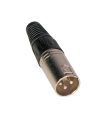 CONECTOR XLR MACHO AÉREO 3P JBSYSTEMS (2 UNID.)