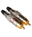 CONECTOR RCA AÉREO MACHO SET 2 UNI HILEC