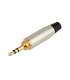CONECTOR MINI JACK 3.5mm STÉREO CROMO,ROSCA HILEC