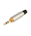 CONECTOR MINI JACK 3.5mm STÉREO CROMO,ROSCA HILEC