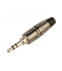 CONECTOR MINI JACK 3.5mm ESTÉREO CROMO HILEC