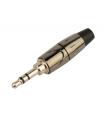 CONECTOR MINI JACK 3.5mm ESTÉREO CROMO HILEC