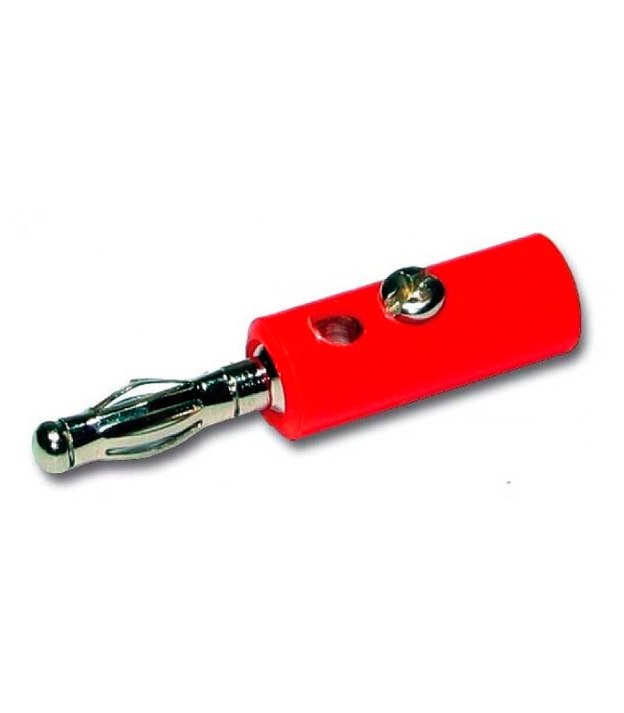 CONECTOR BANANA ROJO HILEC