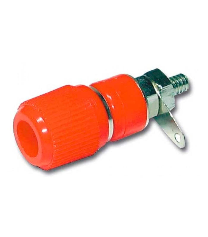 CONECTOR BANANA CHASIS HEMBRA ROJO HILEC