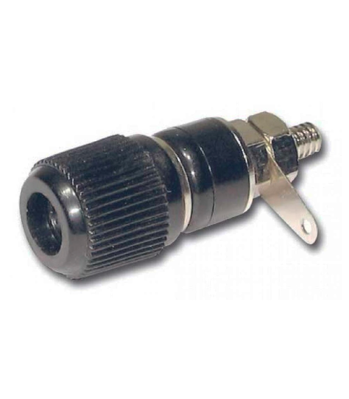 CONECTOR BANANA CHASIS HEMBRA NEGRO HILEC