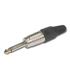 CONECTOR JACK MONO 6.3mm CROMADO HILEC