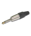 CONECTOR JACK MONO 6.3mm CROMADO HILEC