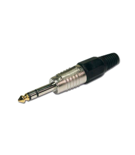 CONECTOR JACK ESTÉREO MACHO 6.3mm HILEC