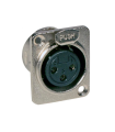 XLR HEMBRA BASE 3P SET JBSYSTEMS (2 UNID.)