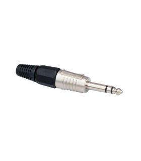 CONECTOR JACK ESTÉREO MACHO 6.3mm HILEC