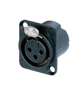NC3FD-LX-BAG BASE XLR HEMBRA NEGRO 3P NEUTRIK