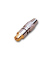 CONECTOR RCA AÉREO HEMBRA NEGRO