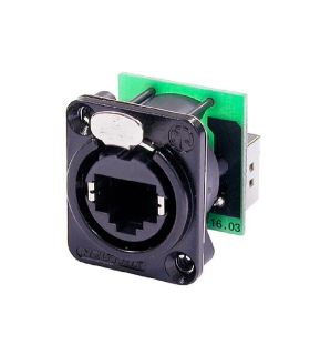 NE8FDP-B CONECTOR RJ45 CAT5 HEMBRA NEGRO NEUTRIK