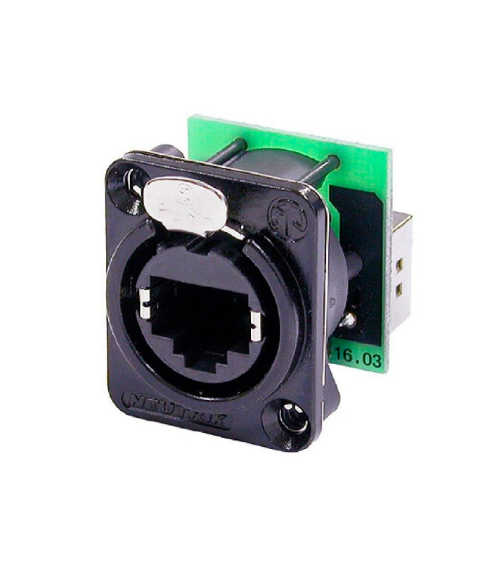 NE8FDP-B CONECTOR RJ45 CAT5 HEMBRA NEGRO NEUTRIK