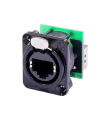 NE8FDP-B CONECTOR RJ45 CAT5 HEMBRA NEGRO NEUTRIK