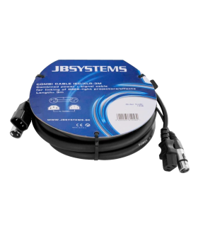 CABLE COMBI IEC H/M - XLR M/H 3m JBSYSTEMS