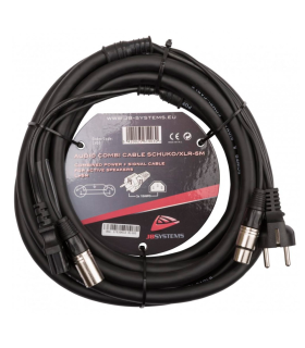 CABLE COMBI AUDIO SCHUKO / XLR 5m JBSYSTEMS