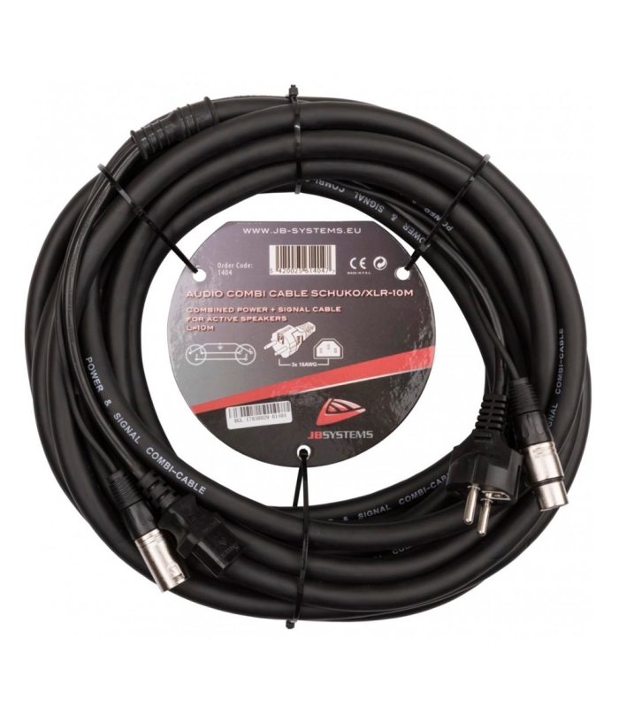CABLE COMBI AUDIO SCHUKO / XLR 10m JBSYSTEMS