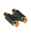 ADAPT. 2x RCA HEMBRA - 2x RCA HEMBRA JBSYSTEMS (2 UND.)