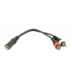 CABLE MINI JACK 3.5 HEMBRA ST A 2 RCA MACHO HILEC