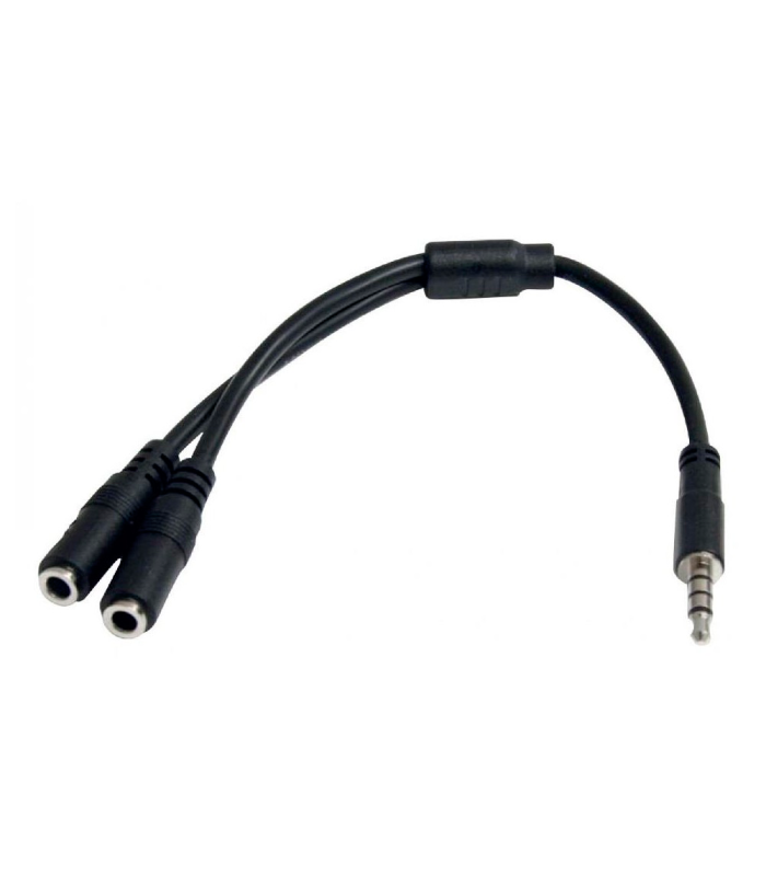 CABLE MINI JACK 3.5 MACHO A 2 MINI JACK 3.5 HEMBRA HILEC