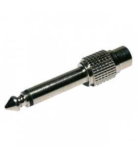 ADAPT. RCA HEMBRA - JACK MONO 6.3mm ALUMINIO