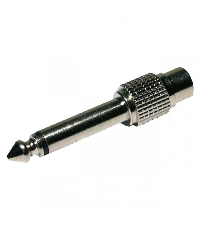 ADAPT. RCA HEMBRA - JACK MONO 6.3mm ALUMINIO