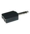 ADAPT. 2x JACK HEMBRA 6.3mm - JACK MACHO 6.3mm