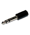 ADAPT. MINI JACK HEMBRA 3.5mm ST - JACK 6.3mm ST