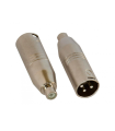 ADAPT. RCA MACHO - XLR MACHO HILEC (2 UNID.)